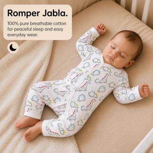 Image of The Mom Store Baby Romper Jabla Style For Boys And Girls | Cotton | Soft Infant Bodysuit | Trendy Stylish Sleepwear For Newborn Baby | Printed | Unisex Comfortable Everyday Baby Wear