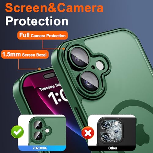 Image of for iPhone 17 Case with Privacy Screen Protector, Green