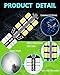 UNXMRFF 921 922 912 LED Bulbs White Super Bright 24-SMD Camper Light Bulbs T10 168 194 LED Bulb for 12V RV Light Bulbs, Travel Trailer RV Interior Ceiling Lights, Car Dome Map lights (Pack of 20)