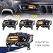 VLAND LED Headlights For Jeep Grand Cherokee WK2 2014-2021 4th Gen (Fourth Generation WK2) With Start Bule to White Dynamic Animation and Sequential Tun Signa Front Lamps Assembly, Clear Reflector