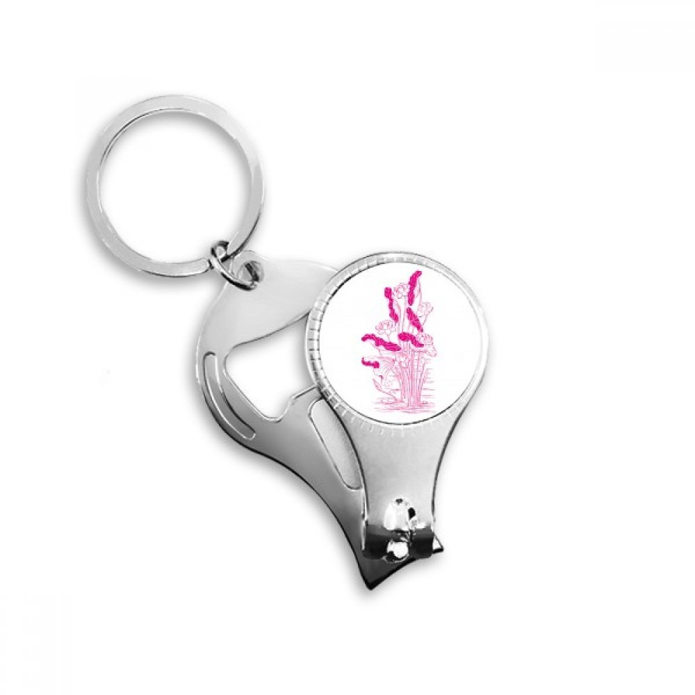 Pince à ongles lotus et décapsuleur porte-clés multifonction