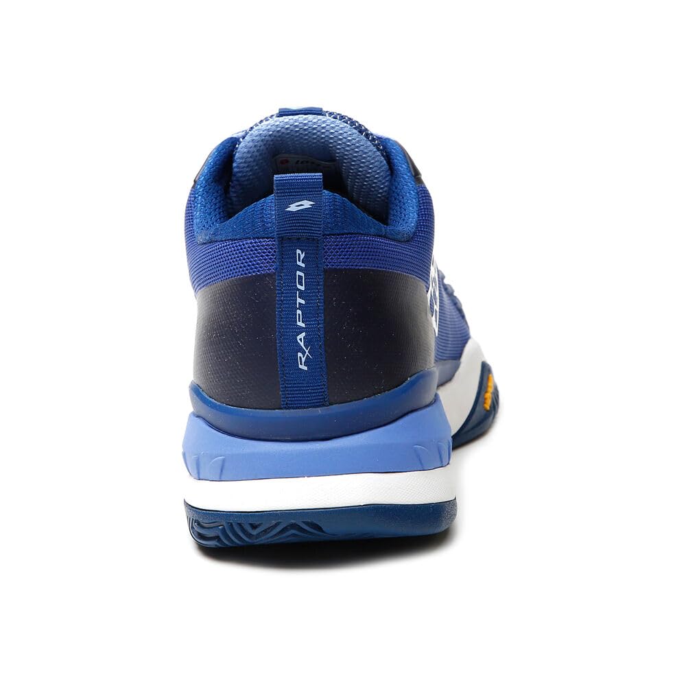 Lotto Hombres Raptor Hyperpulse 100 Clay Zapatillas De Tenis Zapatilla Tierra Batida Azul - Blanco 41