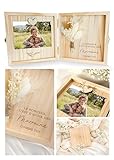 Joli Coon Coffret cadeau marraine en bois - Le bonheur c'est d'avoir...