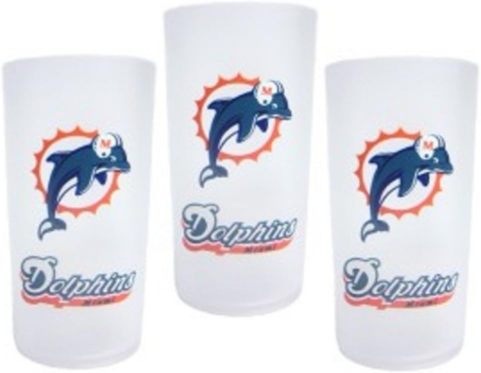 Miami Dolphins NFL Tumbler Drinkware Set (3 Pack)
