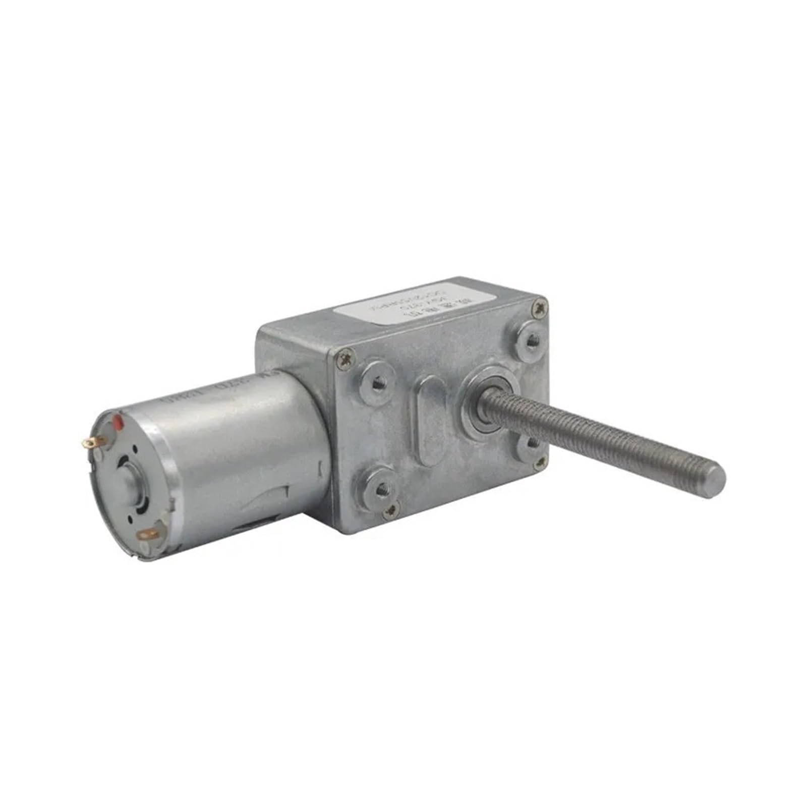 DC-Schneckengetriebemotor mit M6-Gewinde und Langer Welle, 6 V, 12 V, 24 V, 6–150 U/min, hohes Drehmoment, selbstsichernd, einstellbare Geschwindigkeit, JGY370(12v,23 RPM)