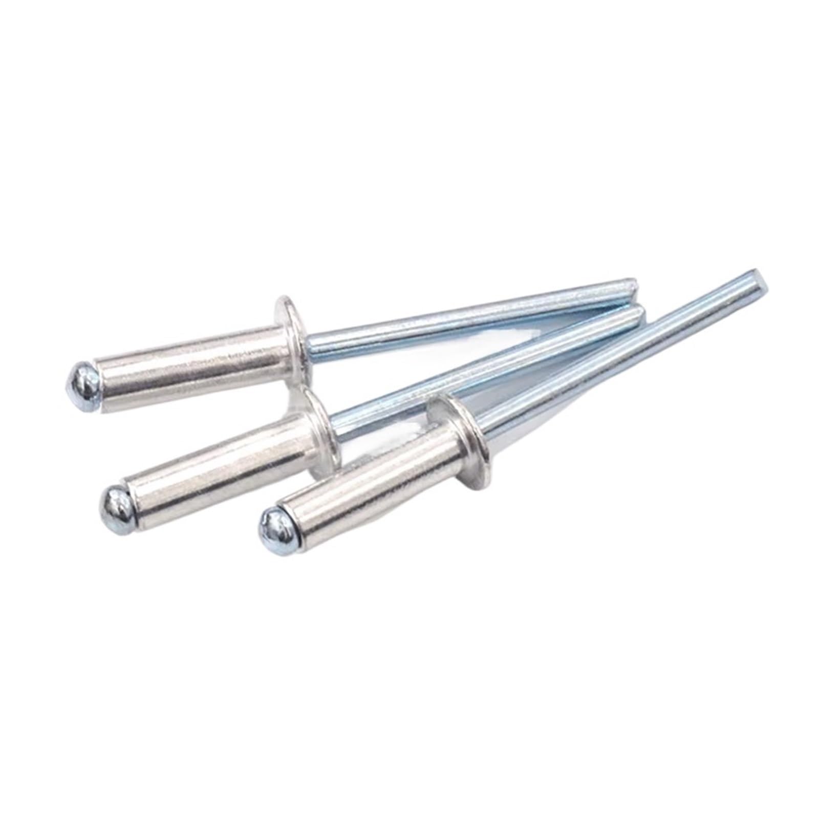 Blindnieten, 50 Stück Aluminium-Stahl-Blindnieten, Kuppelkopf, Aluminium, 2,4–6,4 Mm Blindnieten