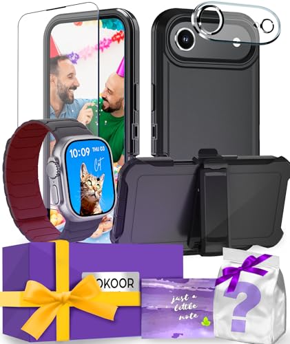 AOKOOR X}[gLbg iPhone/Apple Watchpoh (ȃNbvAubNP[X + ubN/CbhohAiPhone17p)