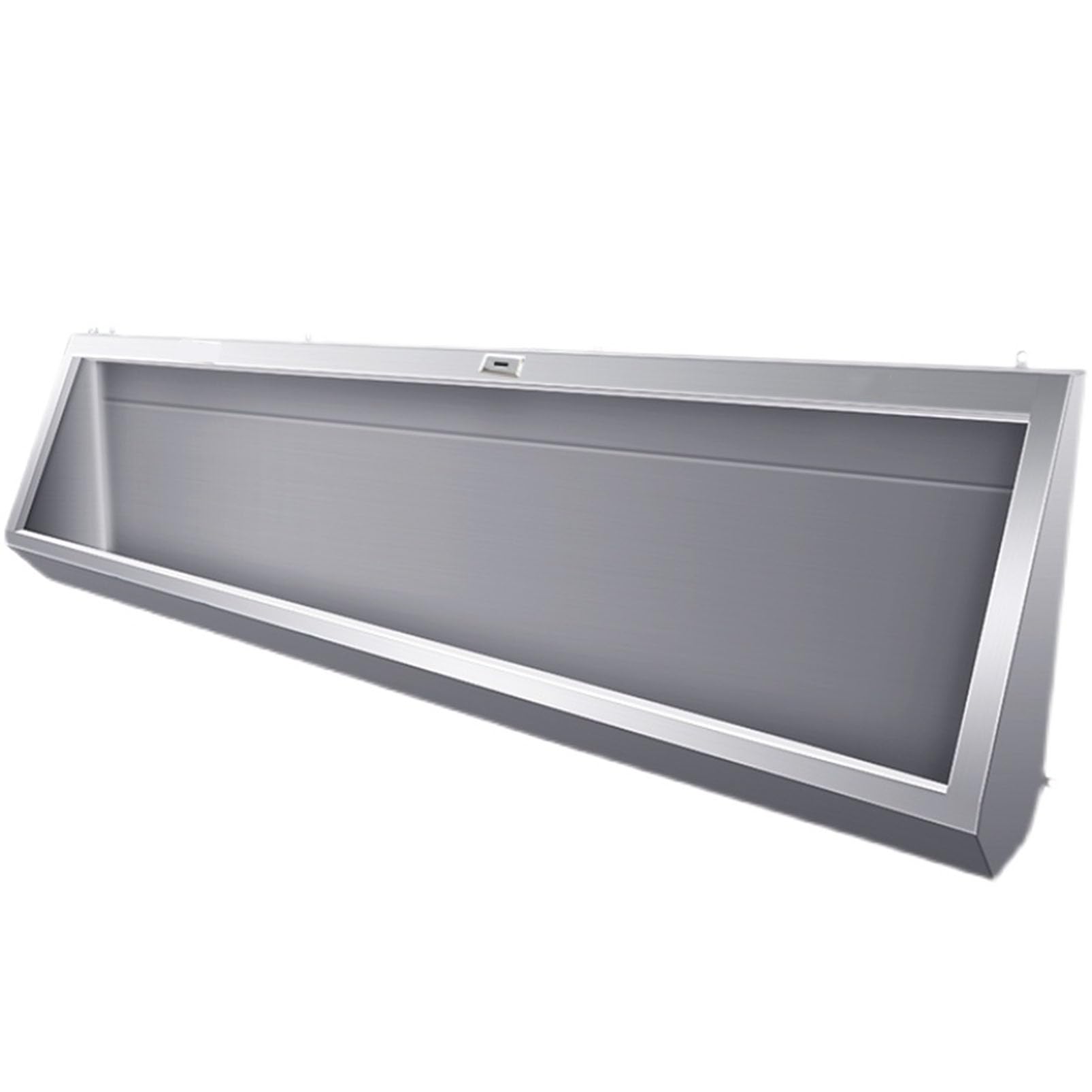 ntumLeap Wall-Mounted Men's Flushing Urinal, 304 Stainless Steel Urinal Trough with Drain Pipe, 100CM/150CM Commercial Urinal Adult Urinal Large Outdoor Toilet, for Schools/Constr,with Sensor-150CM