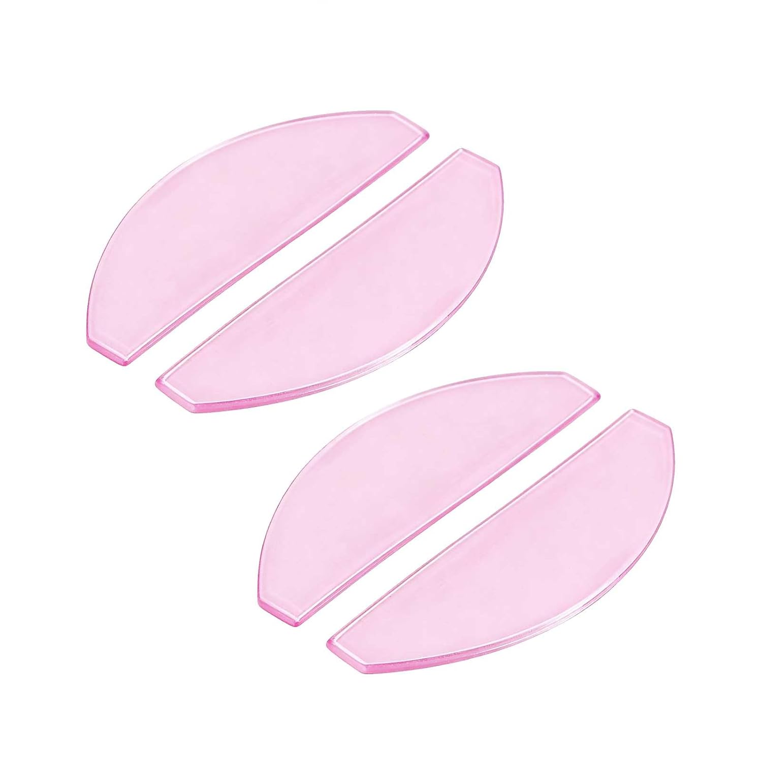 Silicone Lash Lift Shields - 2 Pairs Ultra-Thin Glueless Eyelash Perming Pads for Precise Lifting, Flexible Eye Lash Softening Rods for Beauty Styling & DIY Makeup Tools (Blue)
