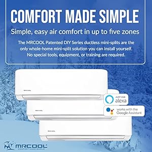Mr Cool DIYM327HPW00C28 DIY Multi-Zone Series Ductless Heat Pump, White Mr Cool DIYM327HPW00C28 DIY Multi Zone Series Ductless Heat Pump White