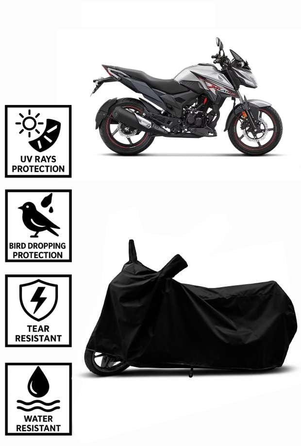 Image of Altrr Heavy Duty Waterproof Scooty & Bike Cover for Honda Xblade 160 - UV Resistant, Dustproof & Rain Protection, All-Weather Outdoor Cover for Bikes & Scooty with Buckle Straps