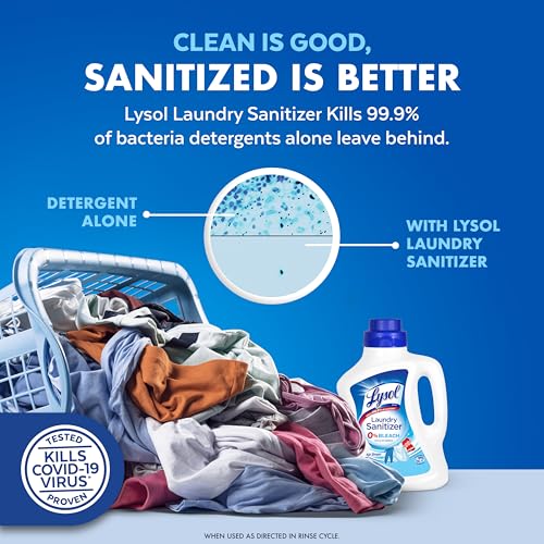 Lysol Disinfectant Laundry Sanitizer & Scent Booster, Laundry Detergent