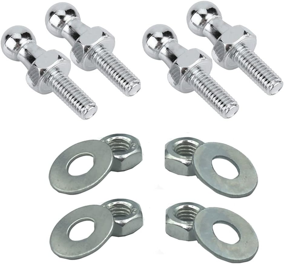 2pcs 10mm Strut Ball Ended Bolt Bonnet Hatch Steel Ball Stud