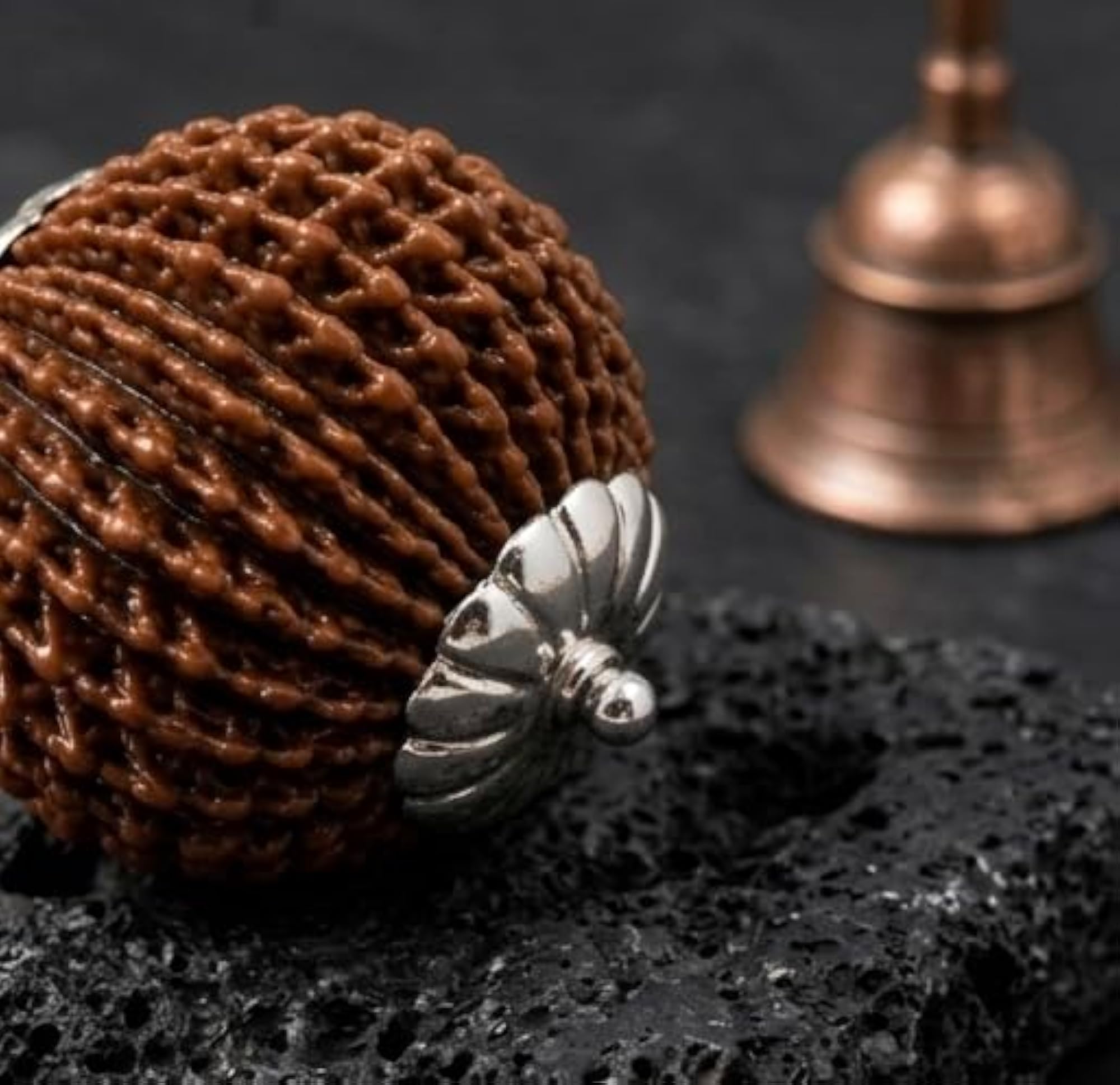 20 Mukhi Rudraksh Natural Sacred Bead Pendant for Lord Brahma