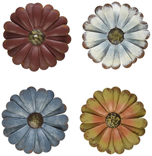 Craft Outlet Inc Craft Outlet Tin Daisy Flower Magnet, 4-Inch, Set of 4