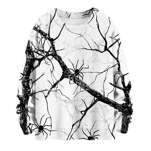Camouflage Camo White Black Spider Web Pullover Hoodie Nature Aesthetic Streetwear Men Women Unisex