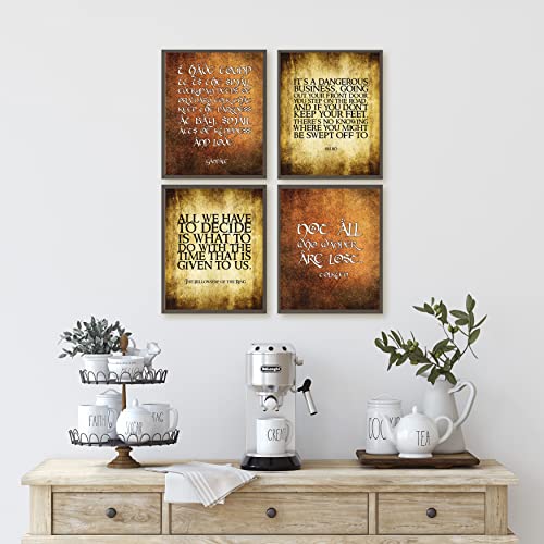 Silly Goose Gifts Lotr Not All Who Wander Are Lost - Book Movie Themed Wall Art Print Quotes Decoration For Home Office Room Bedroom Decor Hanging Poster #TOP3