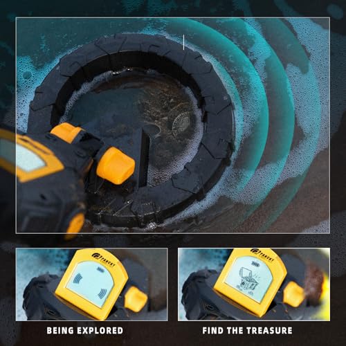 Image of PANCKY Metal Detector for Kids, IP68 Waterproof 3-10 Year Kids Metal Detector Kit with LCD Display, Automatic Sensitivity Adjustment, 6.6 inch Search Coil, 1.65lb Lightweight, Gift for Boys & Girls, Black