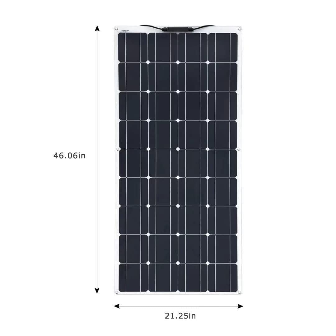 Pannello Solare Fotovoltaico,Pannello Solare Monocristallino Flessibile da 400W 600W 800W 1200W,Kit Pannello Solare,con Controller 40A,Caricabatterie Solare Portatile Pieghevole,4X300W