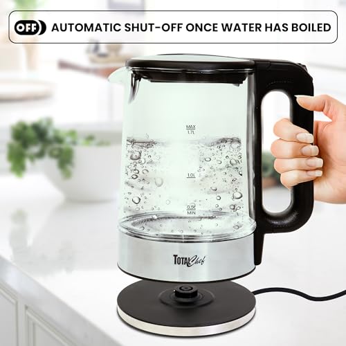 Tetera Eléctrica de Vidrio Total Chef 1.7L miniatura 6