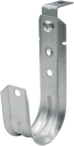 Xadnitu Soporte de cable con gancho en J con clip angular, cable de metal resistente de 2 pulgadas, ganchos en J para fijar superficies horizontales