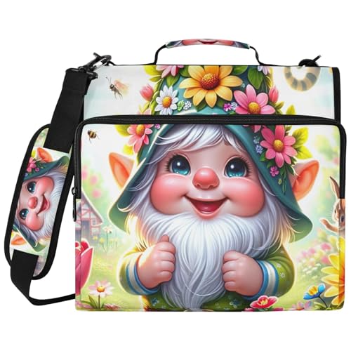 Spring Cute Gnome 3�����O�o�C���_�[�I�[�K�i�C�U�[ �h���o�C���_�[�o�b�O �m�[�g�p�\�R���X���[�u�ƃt�@�C���|�P�b�g�t�� �w�Z��Ɨp