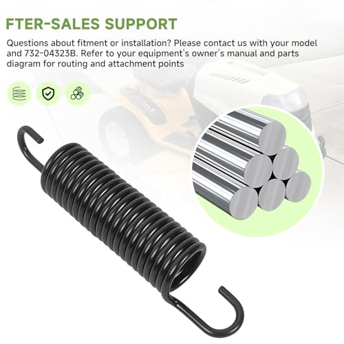 FSuizn Drive Idler Extension Spring 732-04323B, Replaces 732-04323, Compatible with MTD/Yard-Man/Cub Cadet/Troy-Bilt Lawn Tractors