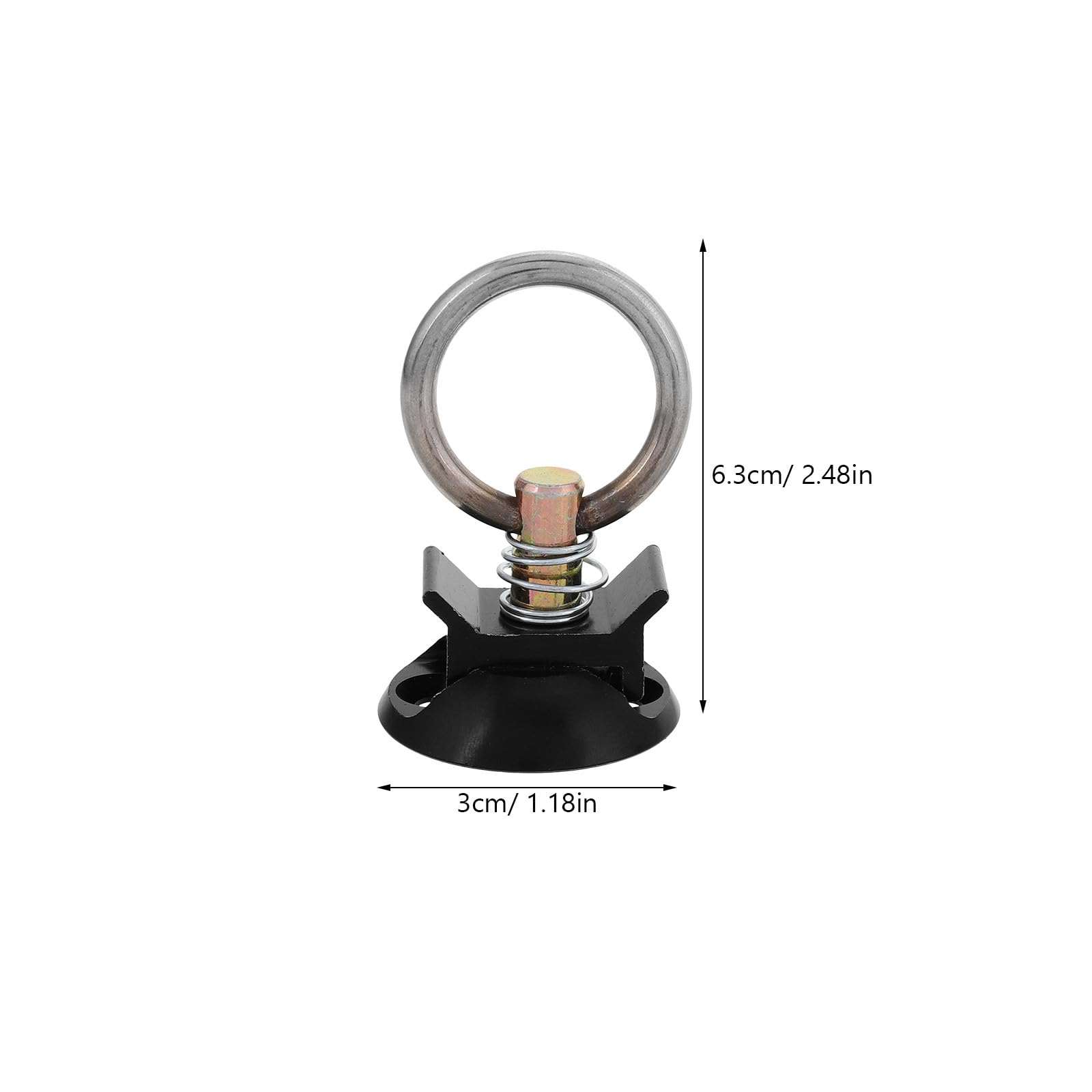 Homoyoyo Punto de Anclaje Redondo de Liberación Rápida para Carril Kit de 4 Unidades Aluminio y Acero Inoxidable Fijación Segura para Carga Vehículos Transporte y Remolques