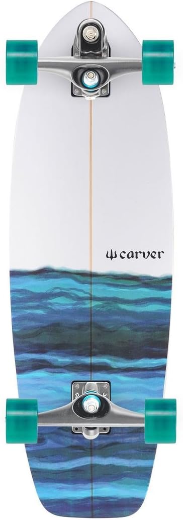 Carver Skateboards Resin Surf Skateboard 31.0" - C7 Graphite - 65mm Roundhouse Ecothane