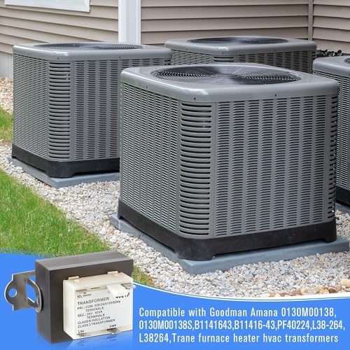 Image of 2 Pack 240V to 24V Transformer Secondary 24V, 0130M00138S 40VA Transformer Compatible with Goodman /Amana /Trane, HVAC Furnace Replacement Part with Foot Mount