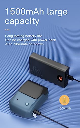 Image of B1 Bluetooth Label Printer - Small Portable Thermal Label Maker | Wireless Connectivity | 2 inch Inkless Printing | Barcode, Mini Stickers, Bill, Receipt Machine for Home, Office & Students