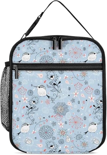 断熱ランチバッグ、 鳥 断熱ランチボックスバッグ 男女兼用 エコバッグ アウトドア 運動会 遠足 釣り ピクニック KHIY081