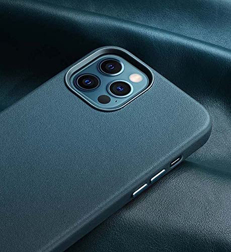 Coque iPhone 13 Pro Max en cuir véritable marron avec protection antichoc intégrale - 5