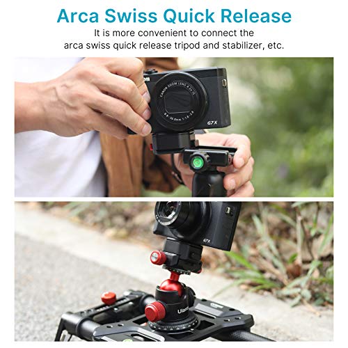 Upgrade Claw Quick Release Plate Camera Mount W Arca Swiss Slot, Dslr Stabilizer Adapter Compatible With Sony/Nikon/Canon Cameras Zhiyun/Dji/Moza Gimbal/Slider/Tripod Plate 1/4" Screw Video Shooting #TOP2