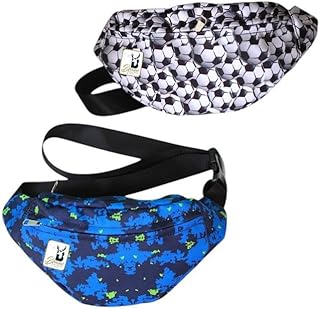 شنطة خصر للجنسين بطباعة لوجو صغير من الجبردين بحزام قابل للتعديل من BAMM -4