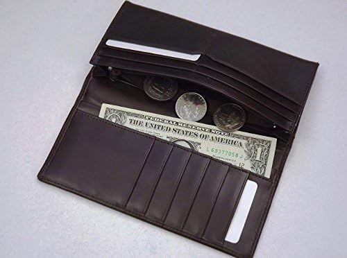 Amazon Courreges クレージュ レザー ロングウォレット 長財布 チョコ 財布