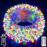 Hopexy Fairy Lights Plug in, 20m 200 LEDs Fairy Lights Mains Powered with Timer, Waterproof Multicolour String Lights with Remote/8 Modes/Indoor Outdoor for Bedroom Patio Party Tree Decorations