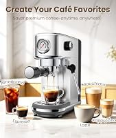 atatix Espresso Machine with Milk Frother, 20 Bar Pressure Espresso Maker — image 2