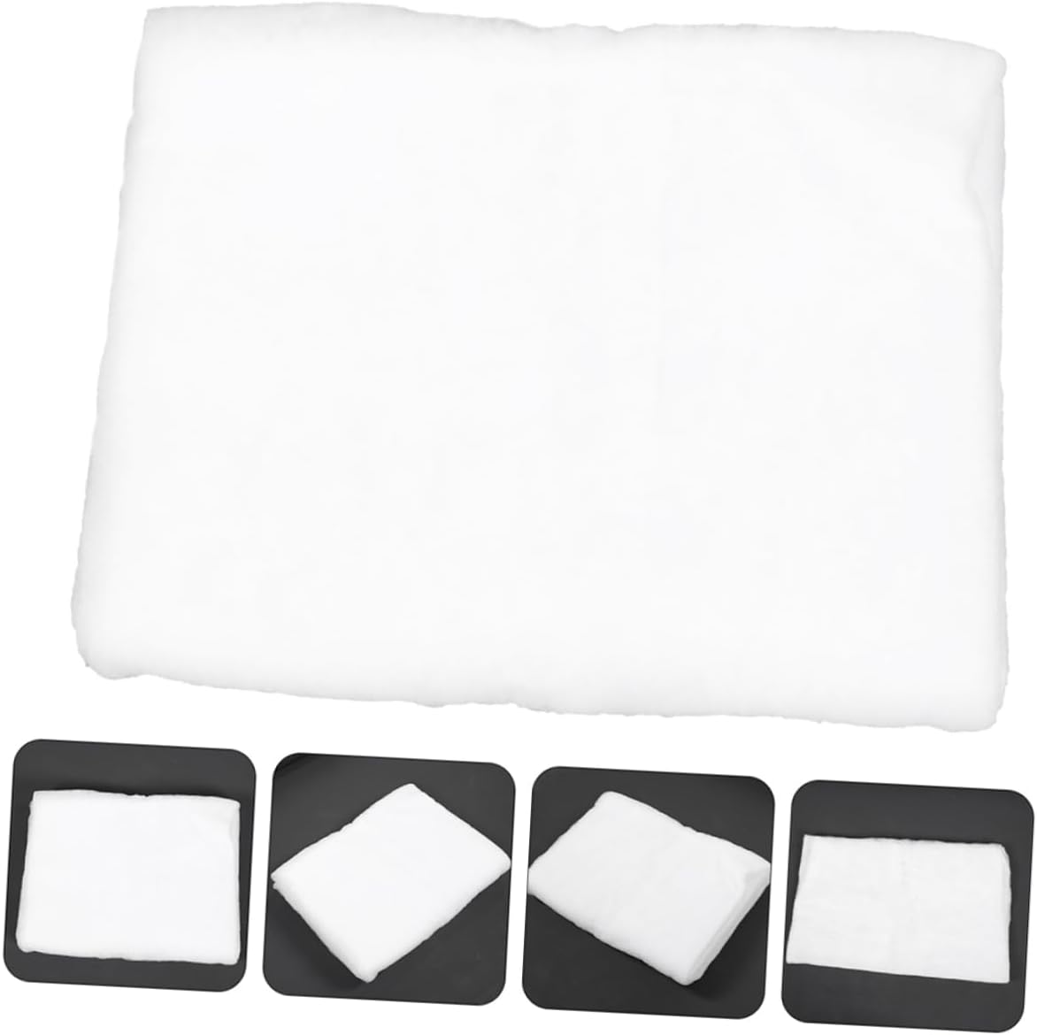 2pcs Thick White Artificial Snow Blanket for Holiday Decor Faux Snow Carpet for Christmas Village Displays Soft Material for Indoor Scenes