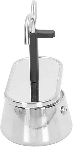 Miniatura 7 de Moka - Cafetera de 34fl oz doble tubería de acero inoxidable grado alimenticio antiquemaduras antideslizante espesado olla moca