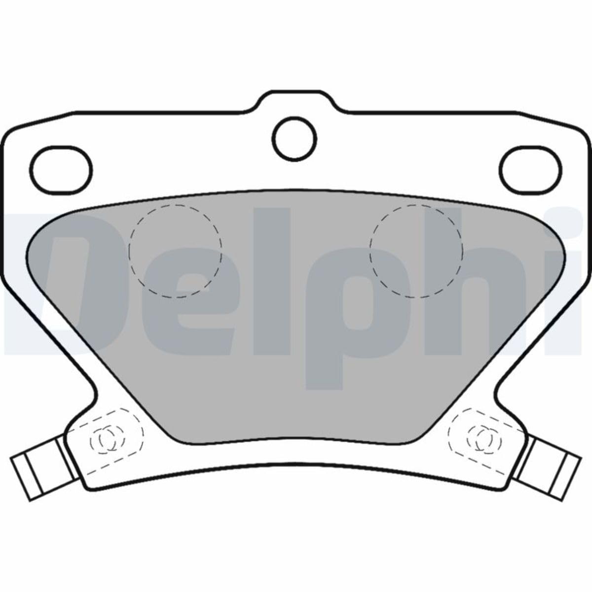 Delphi Kit Pastiglie Freni Posteriore Con Segnalatore Acustico Usura Senza Accessori LP1513-image