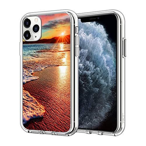 Coque iPhone 13 Pro Max anti-chocs TPU souple au motif coucher de soleil