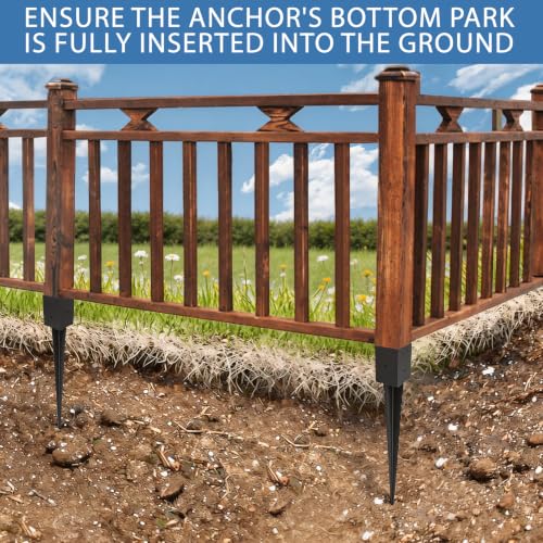 ICokin 2 Pack 32" 4"x 4" Fence Post Anchor Ground Spike (Fit 3.6"x3.6") by ICokin - Used condition - Image 3