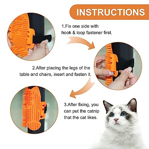 DONGKER Spazzola Angolo Parete per Gatto,Spazzole