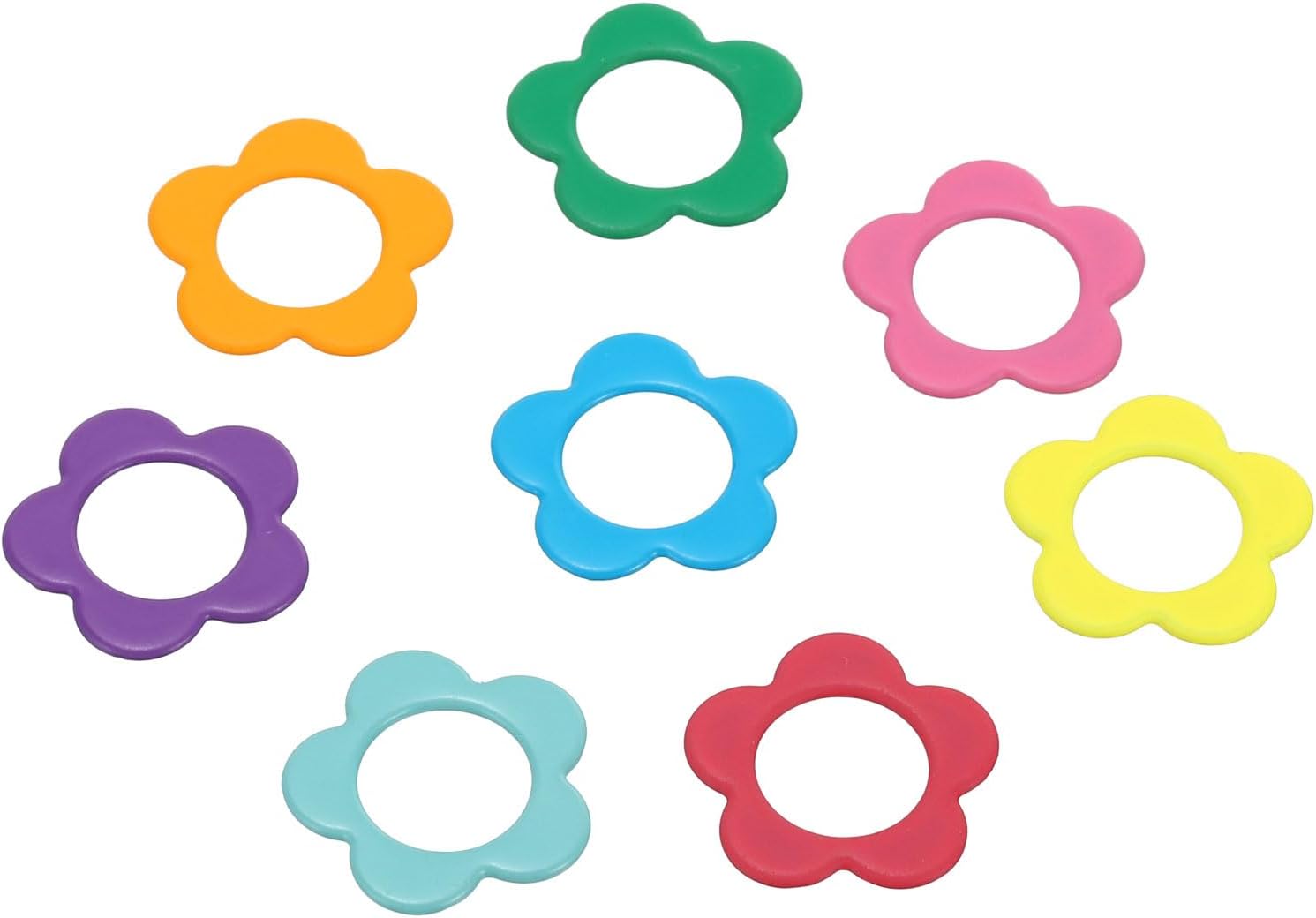 YOKIVE 60Pcs Stitch Markers for Crocheting, Metal Flower Locking Stitch Needle Clip Counter, Great for Crocheting Knitting Sewing Handmade DIY Crafts