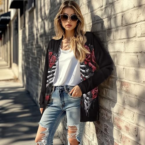 Image of Cardigan for Women Long Sweater Open Front Sweaters Fashion Lightweight Cardigans with Pockets