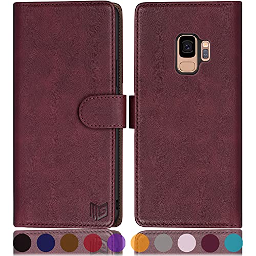 Étui clapet anti-chocs pour Samsung S9 avec protection RFID et porte-cartes