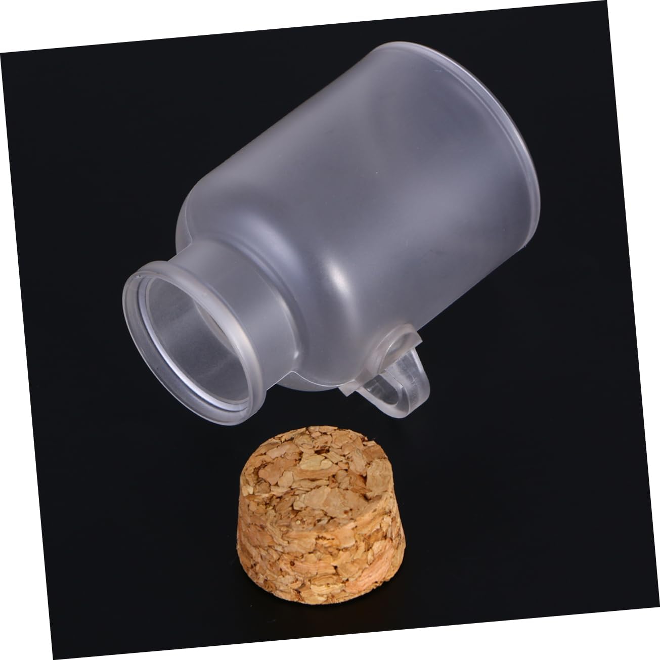 100g Bath Salt Jar with Wooden Cork and Spoon ABS Plastic