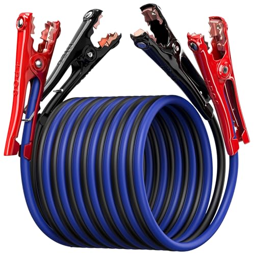 Heavy Duty Jumper Cables, 4 Gauge 20 Feet 600A Automotive Booster Cables