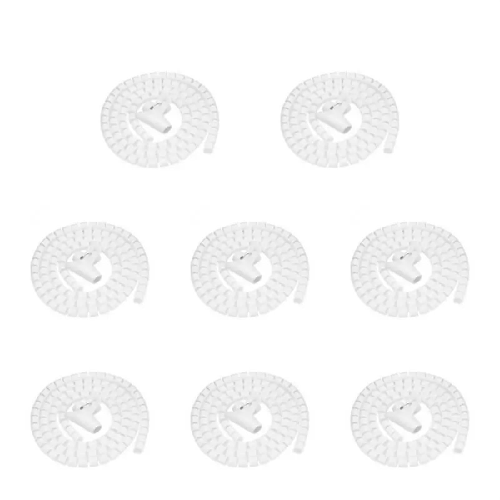 Kabelordner-Spiralband, Spiralschlauch-Kabelwickel, 1 m, 22 mm Durchmesser, Mehrfarbig(Style C 8pcs)